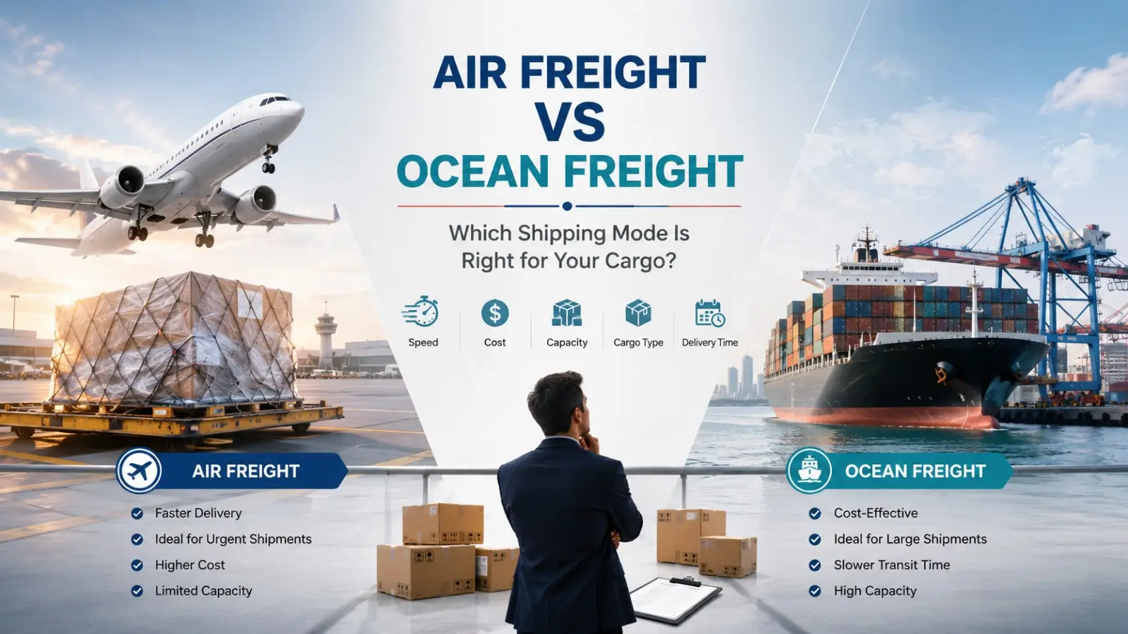 Air Freight vs Ocean Freight: Which Shipping Mode Is Right for Your Cargo?